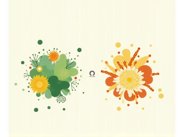 Abstract illustration of gut bacteria changing with age, showing a transition from diverse to less diverse forms, highlighting areas of stress and inflammation.