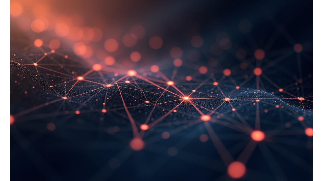 Abstract illustration representing legal frameworks and agreements, with interwoven lines and secure digital elements.